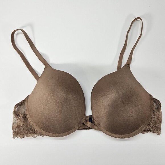 Rachel Roy Underwire Padded Push Up Bra  Size 36C  New With No Tags Shade Brown - Picture 1 of 8